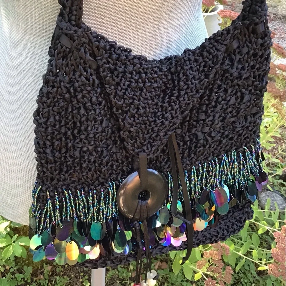 Hand Made Ribbon Bag - Picture 3 of 5